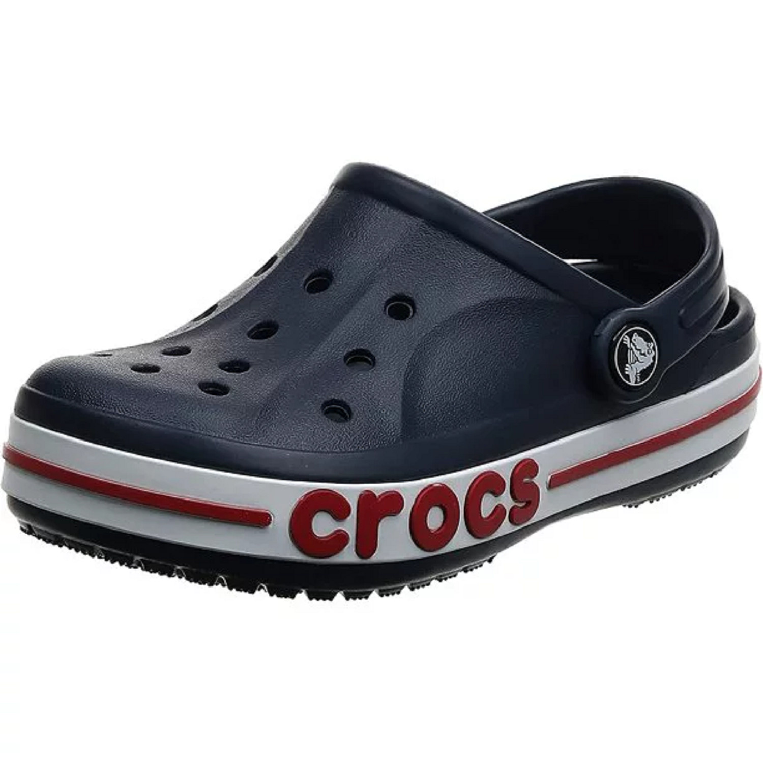 Crocs Unisex-Adult Bayaband Clogs, Navy/Pepper, 11 W/9 M