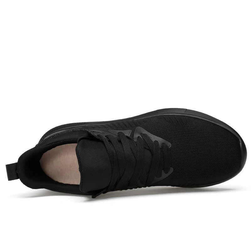 Men’s Height Increasing Walk Sneakers Air Mesh Athletic Low-top Breathable Shoes
