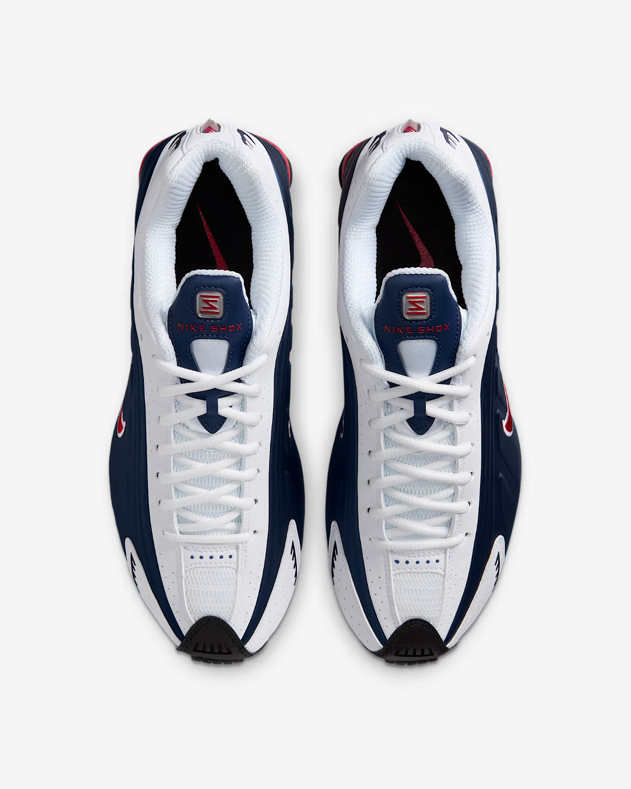 Nike Shox R4 USA HQ1988-400 Midnight Navy White Red Men’s Size