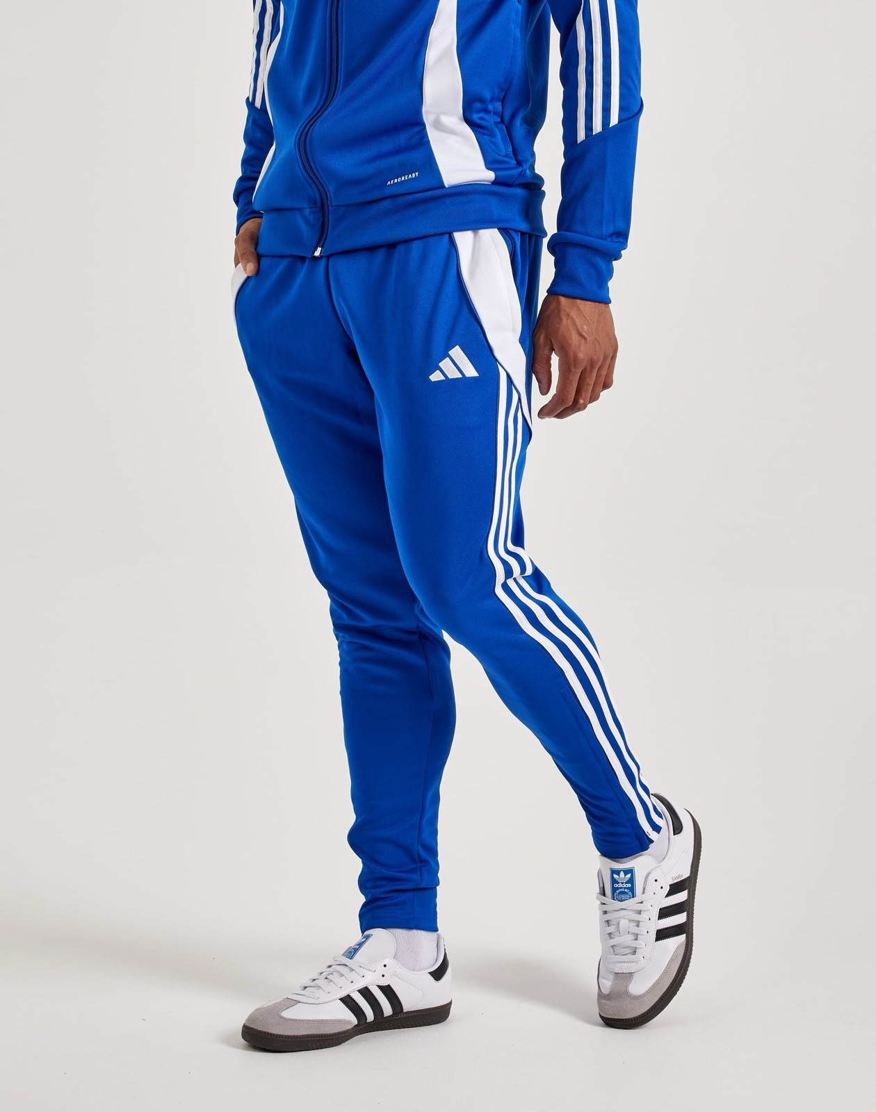 Adidas Tiro 24 Men’s Soccer Athletic Bottoms Jogger Track Pant Blue #265