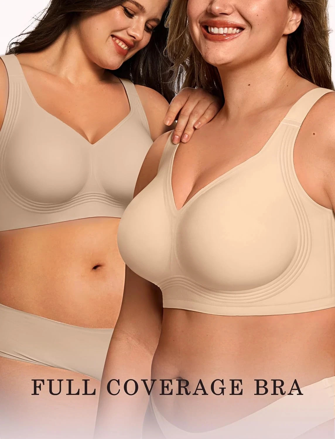 OEAK Women’s Wireless Jelly Bra, XXLarge, Jelly Bra Plus Size Supportive, (10)