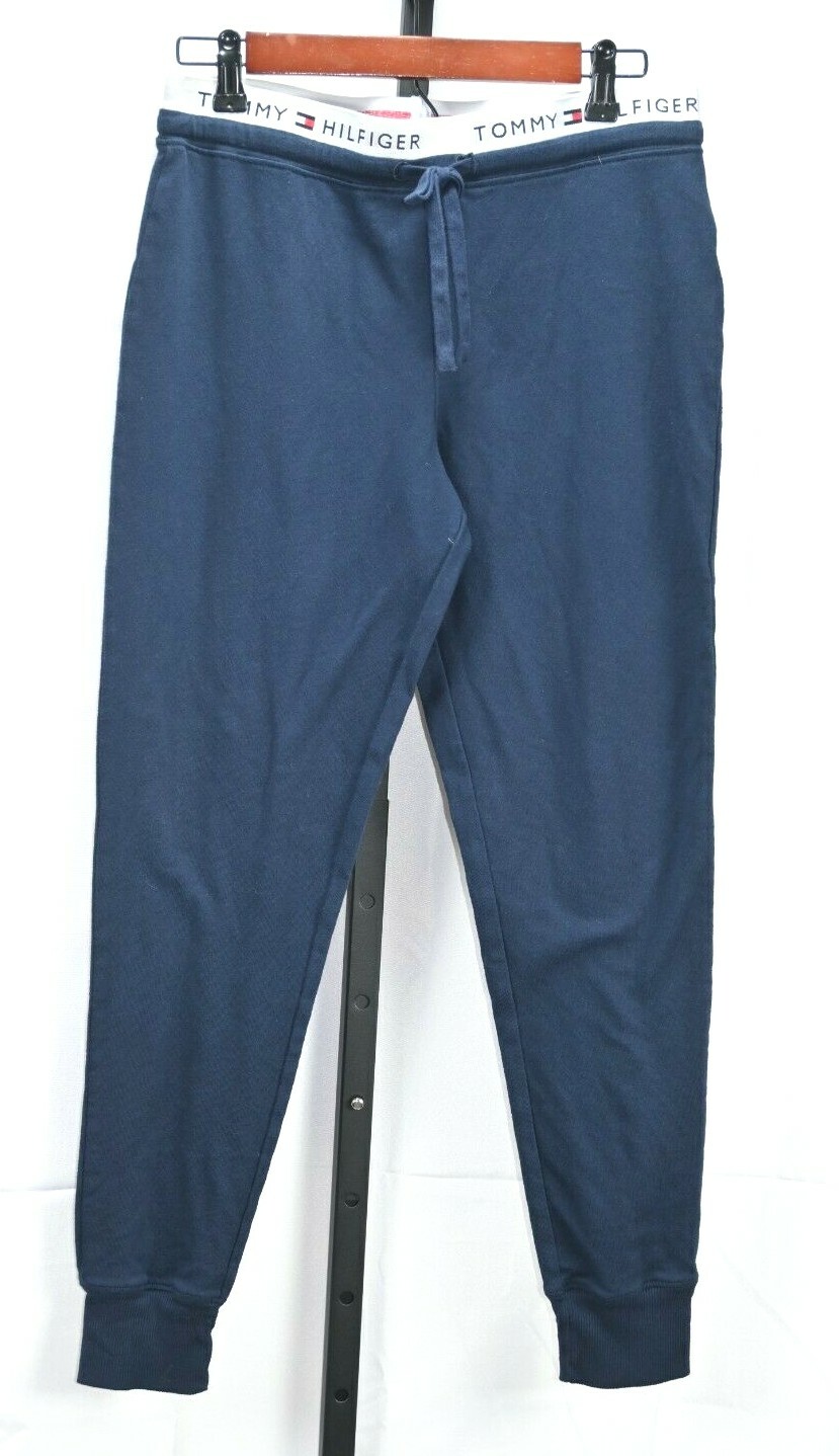 Tommy Hilfiger Blue Pull On Elastic Drawstring Waist Pants Size Small RN#15741