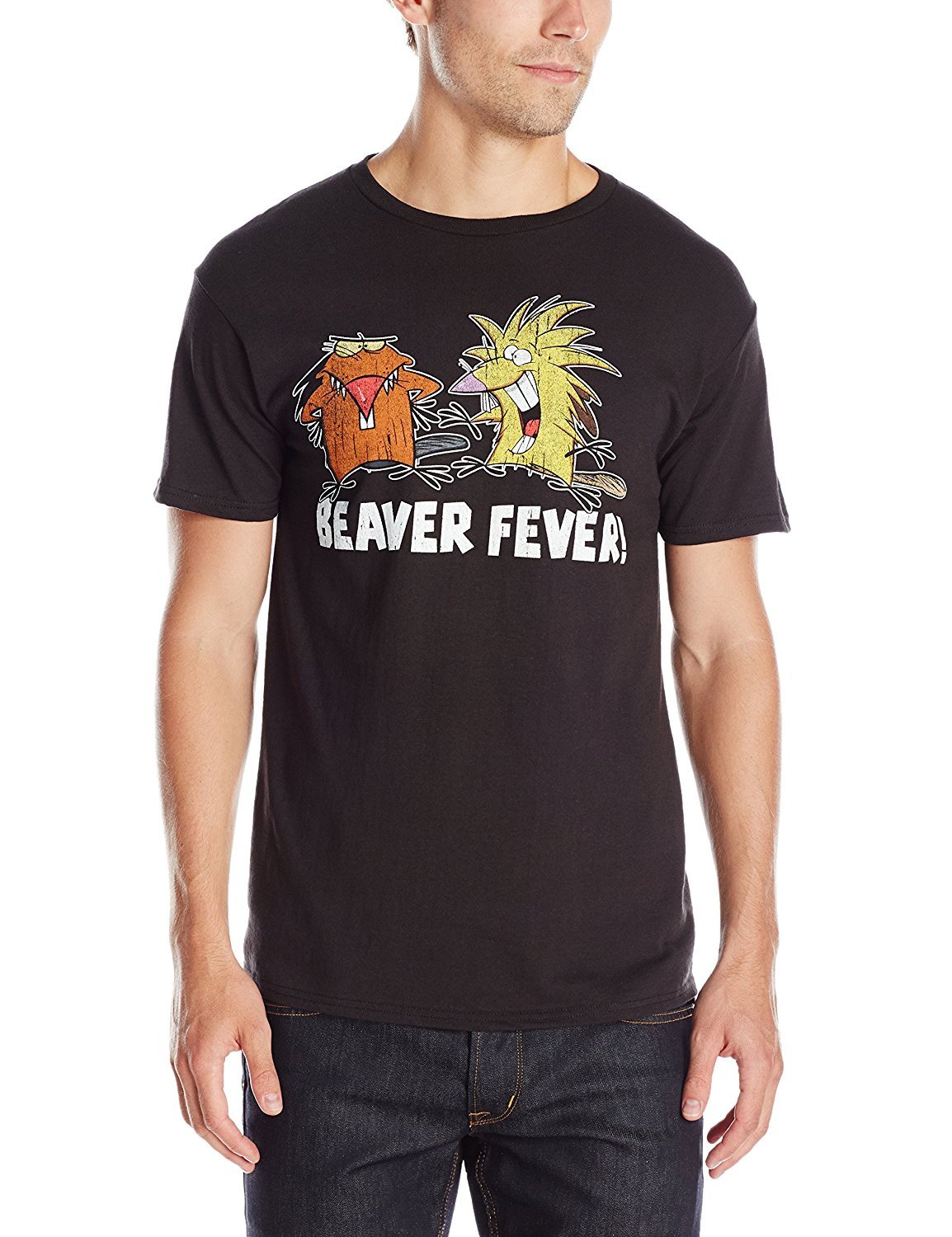Nickelodeon The Angry Beavers Beaver Fever Adult T-Shirt -Daggett Norbert Beaver