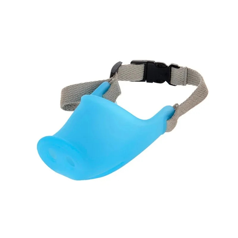 Pig Nose Breathable Mask for Puppy Cute Funny Doggy Anti-Bite Mask Adjustable Pr