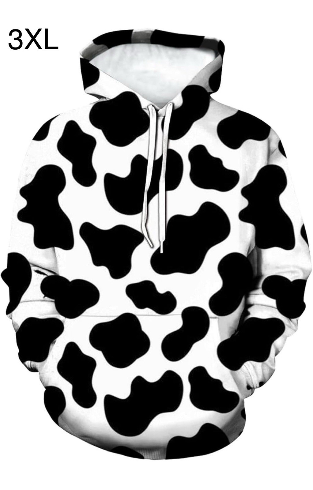 Cow Hoodie NEW 3XL Sweatshirt Pullover Long Sleeve Funny Fashion Polyester Fiber
