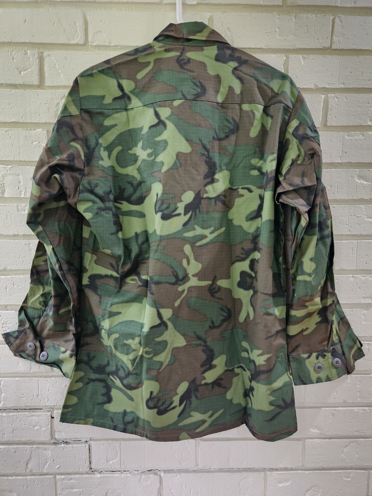 Vtg Vietnam Era ERDL Jungle Jacket Fatigue Poplin Med-Reg/ Mint-New Old Stock