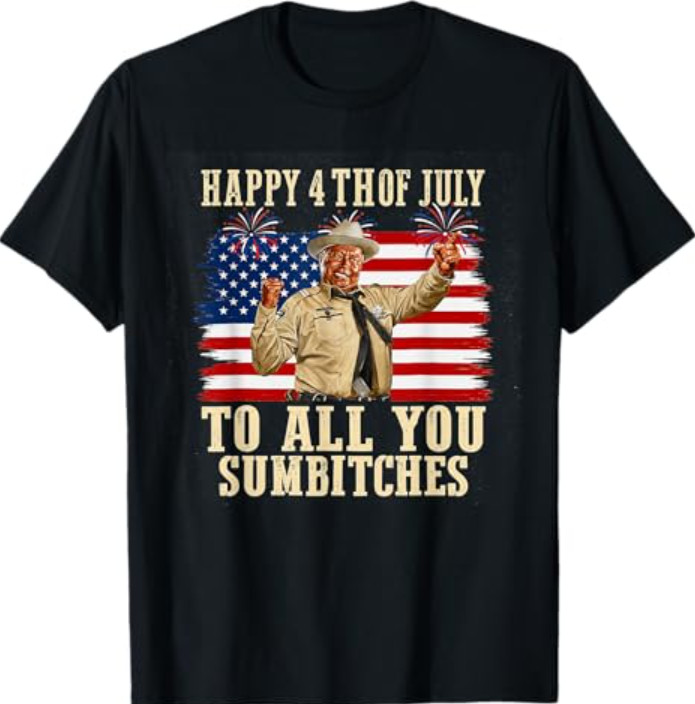 Happy 4th of July to All You Sumbitches Retro Patriotic T-Shirt