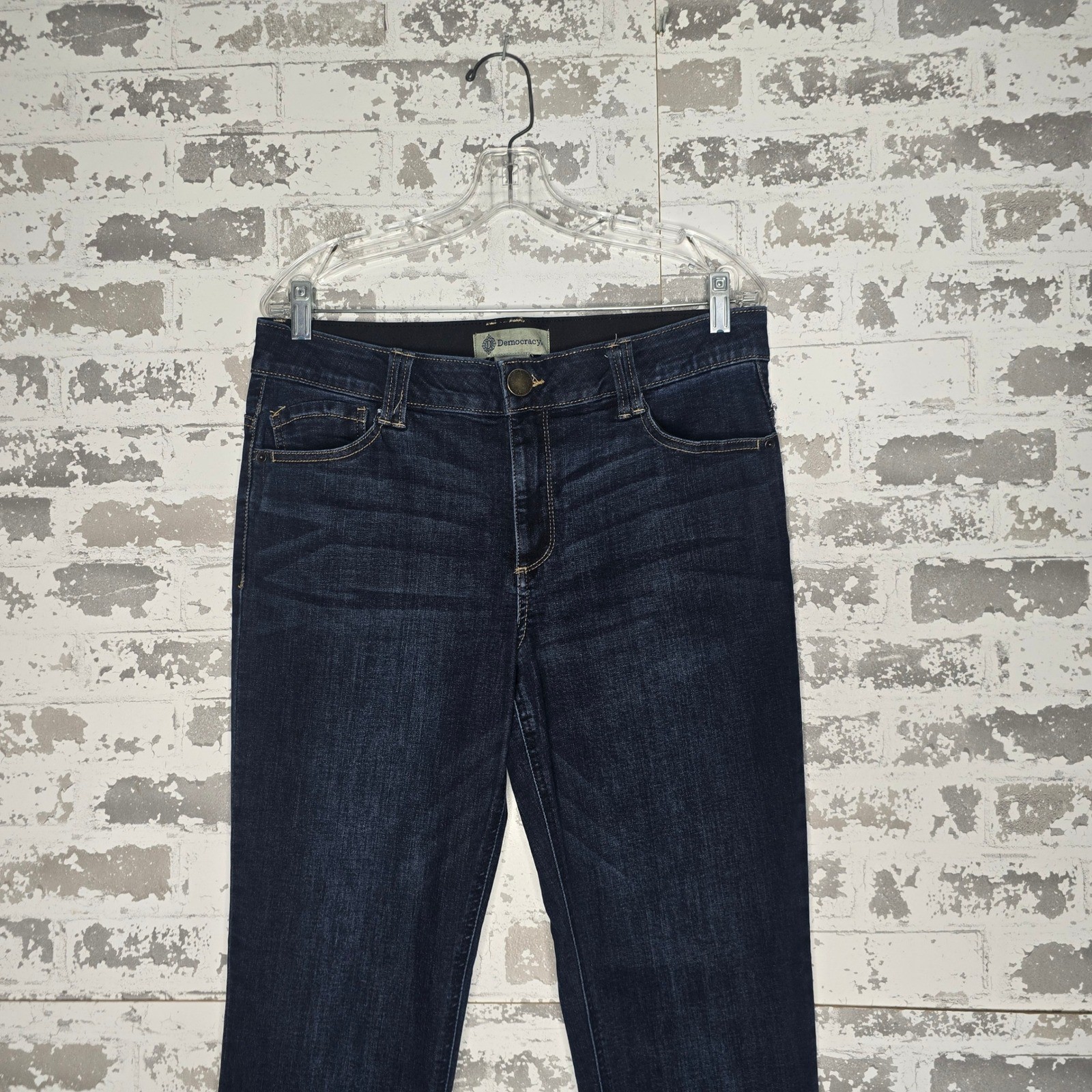 Democracy Womens Ab Technology Bootcut Jeans Dark Wash Blue Size 12 B1903KEEAXX