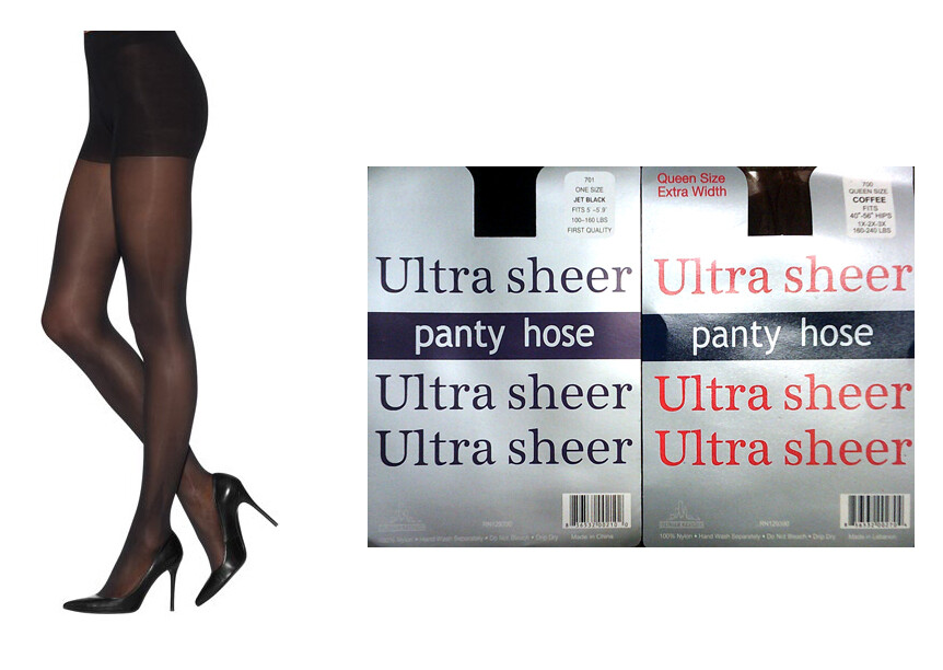 Lot Of 5 Pack–Ultra Sheer Pantyhose One Size Queen Size Stocking Nylon