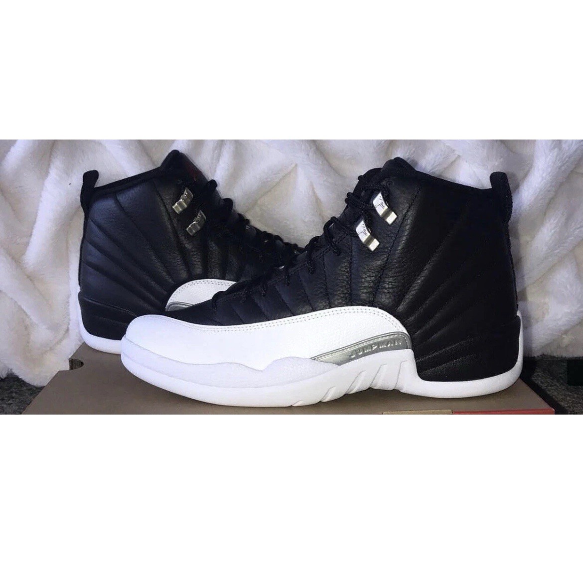Size 8.5 – Nike Air Jordan 12 Retro Playoffs Playoff Black White 2022 CT8013-006