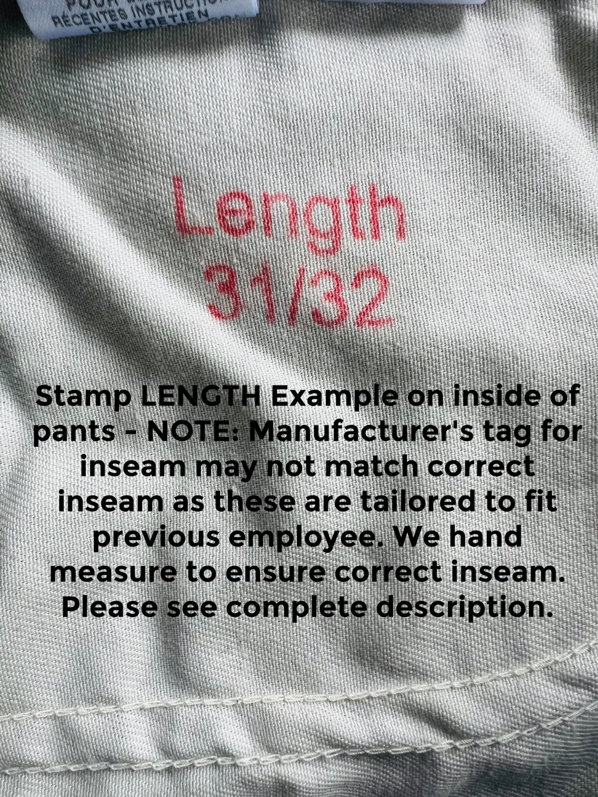 Used Uniform Work Pants Cargo Cintas Redkap Unifirst G&K Dickies etc
