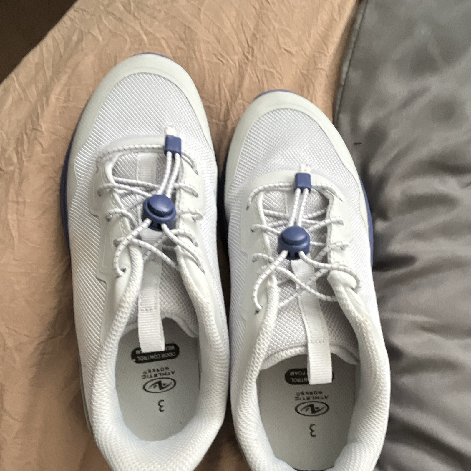 4 pairs kids shoes only been worn a couple times . Big kids size 3 ￼￼