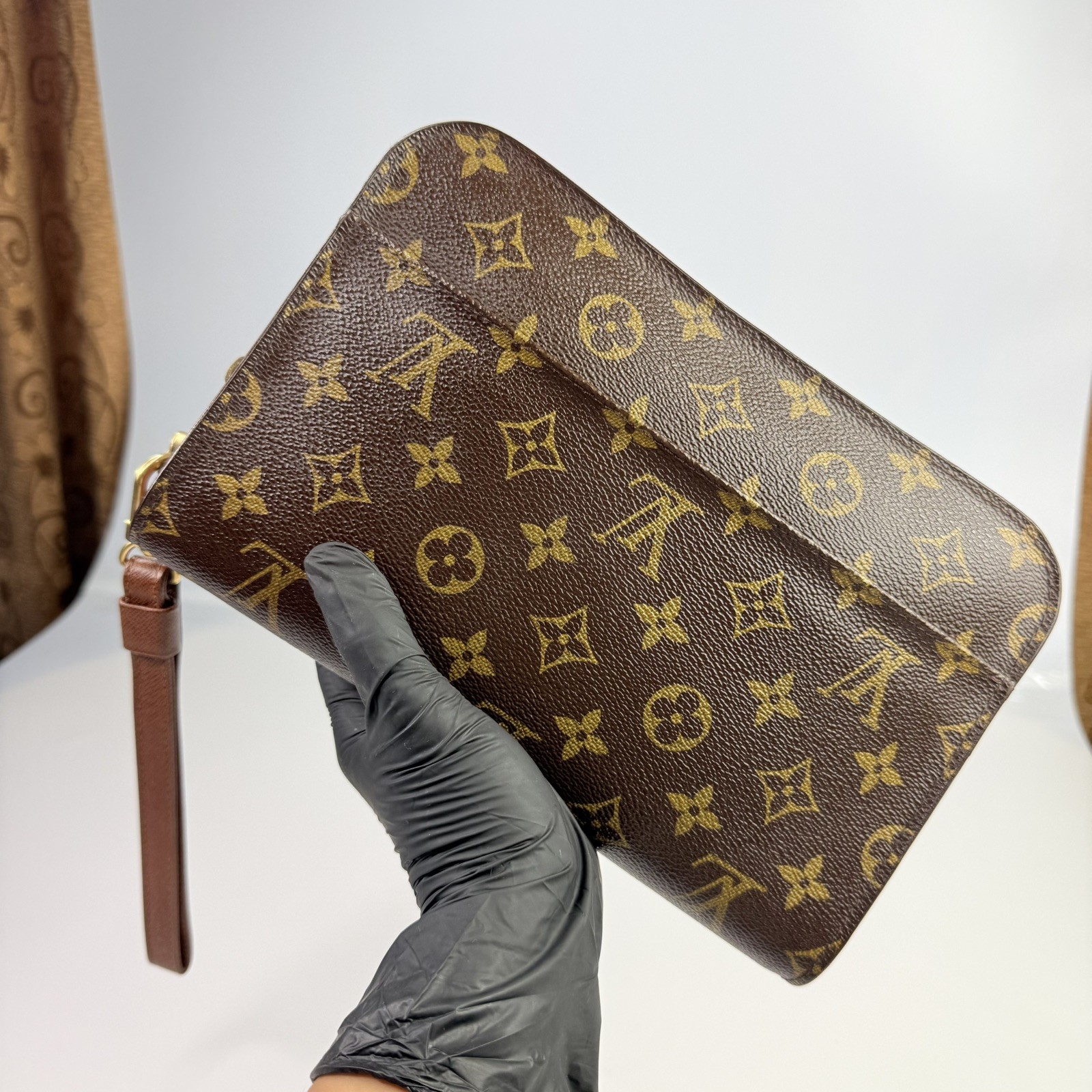 Authentic Vintage LOUIS VUITTON Monogram Orsay Clutch Bag