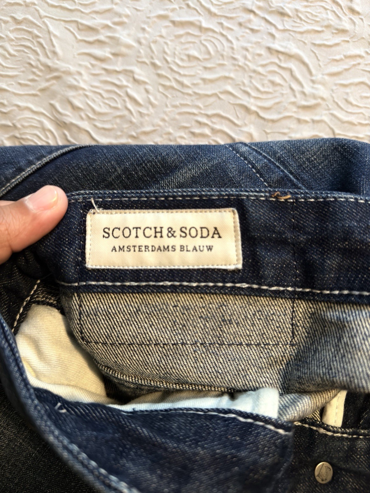 Scotch & Soda Amsterdams Blauw Men’s Skinny Dark Wash Denim Jeans Blue NWT