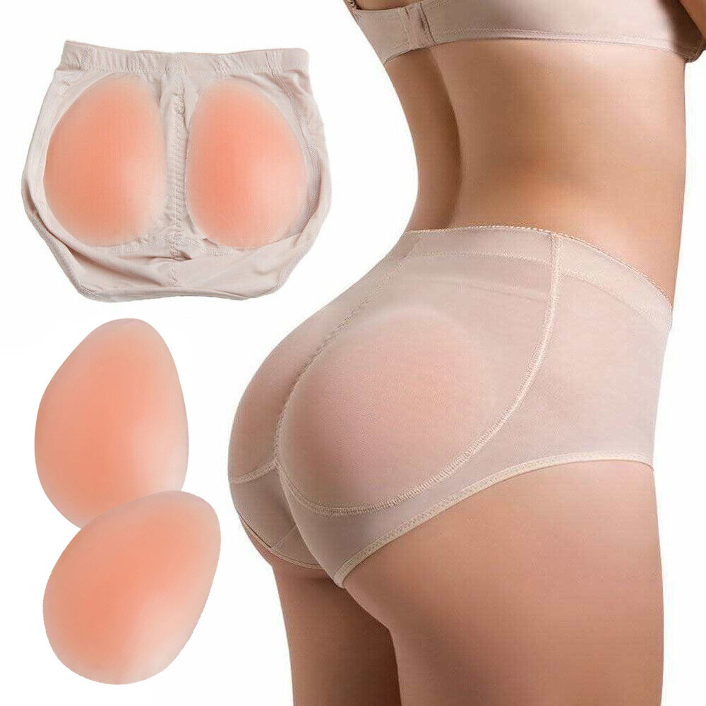 Women Butt Lifter Padded Panty Buttock Enhancer Underwear with 2 Silicone Pads