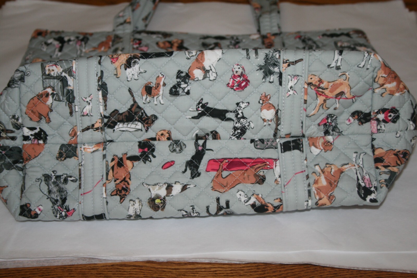 Vera Bradley BEST IN SHOW VERA TOTE Large Shoulder Bag dog LIMITED ED RARE NEW