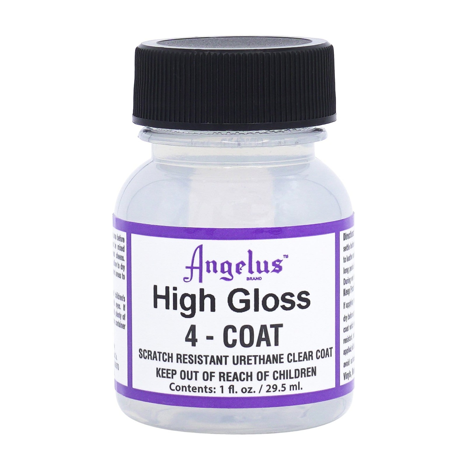 ANGELUS 4-Coat Scratch Resistant Urethane Clear Coat High Gloss 1oz NEW