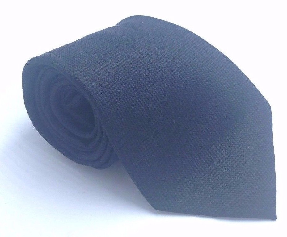 $125 Countess Mara Mens Solid Black Classic Neck Tie Skinny Slim Necktie 58×3.25