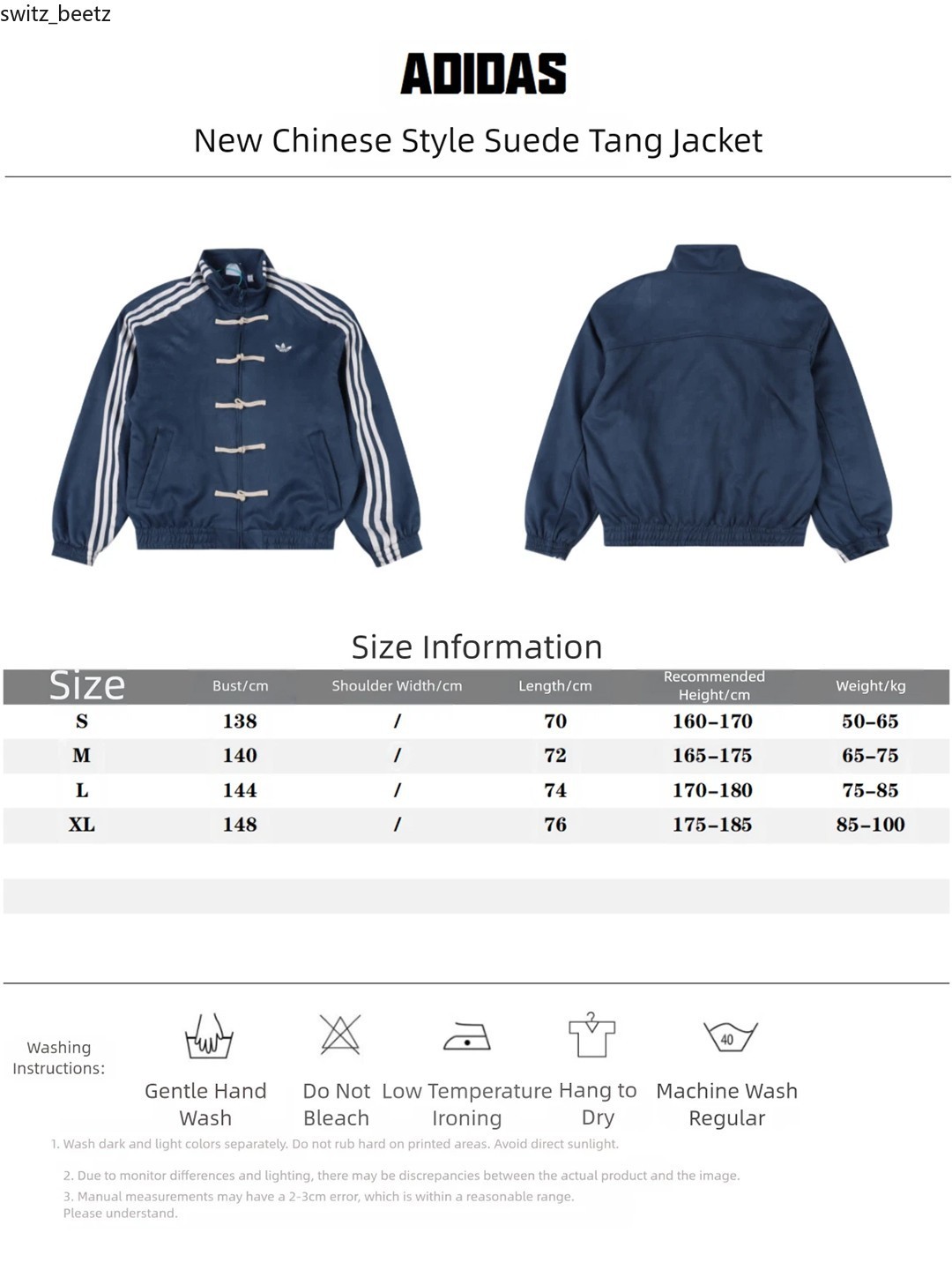 Adidas Originals Ctt Snake Year Limite Chinese Stand Collar Casual Jacket Hot