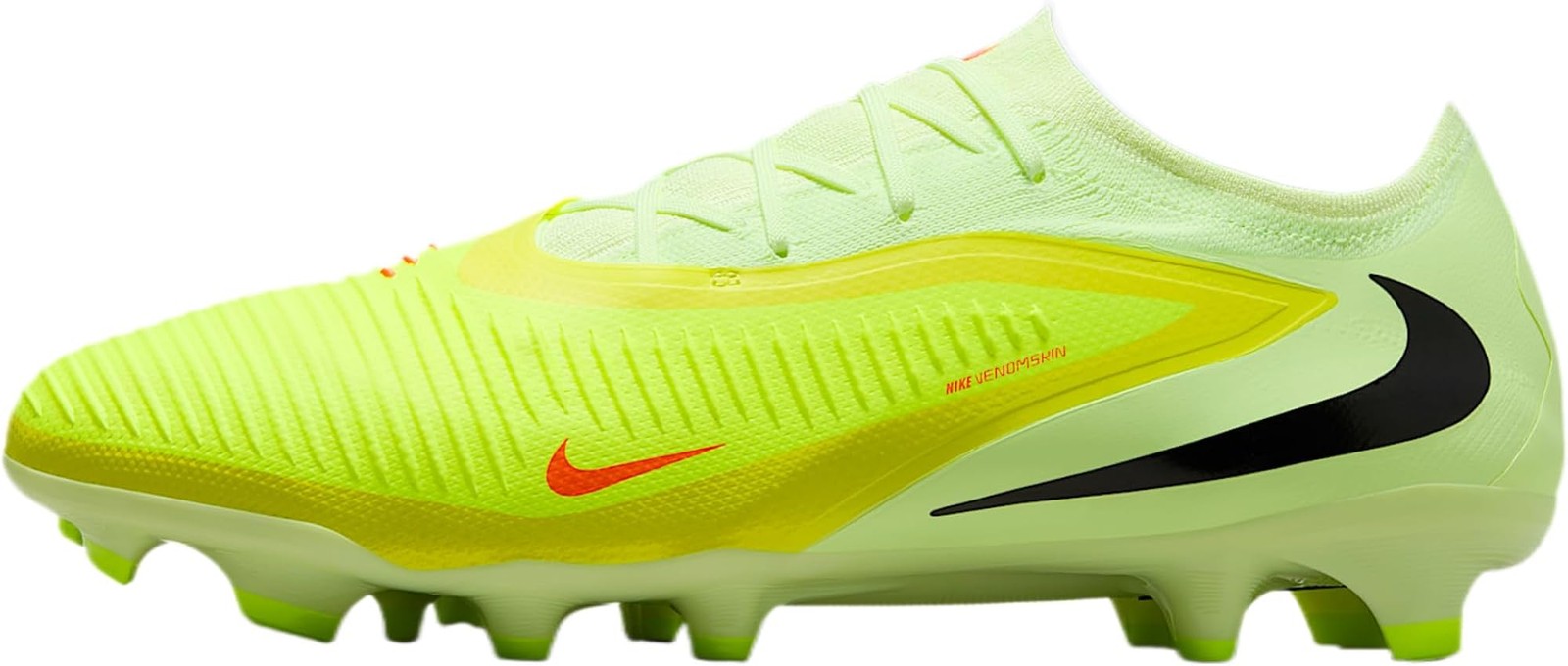 Nike Phantom 6 Low Pro Firm-Ground Soccer Cleats (Hyper Crimson/Limelight/Black)