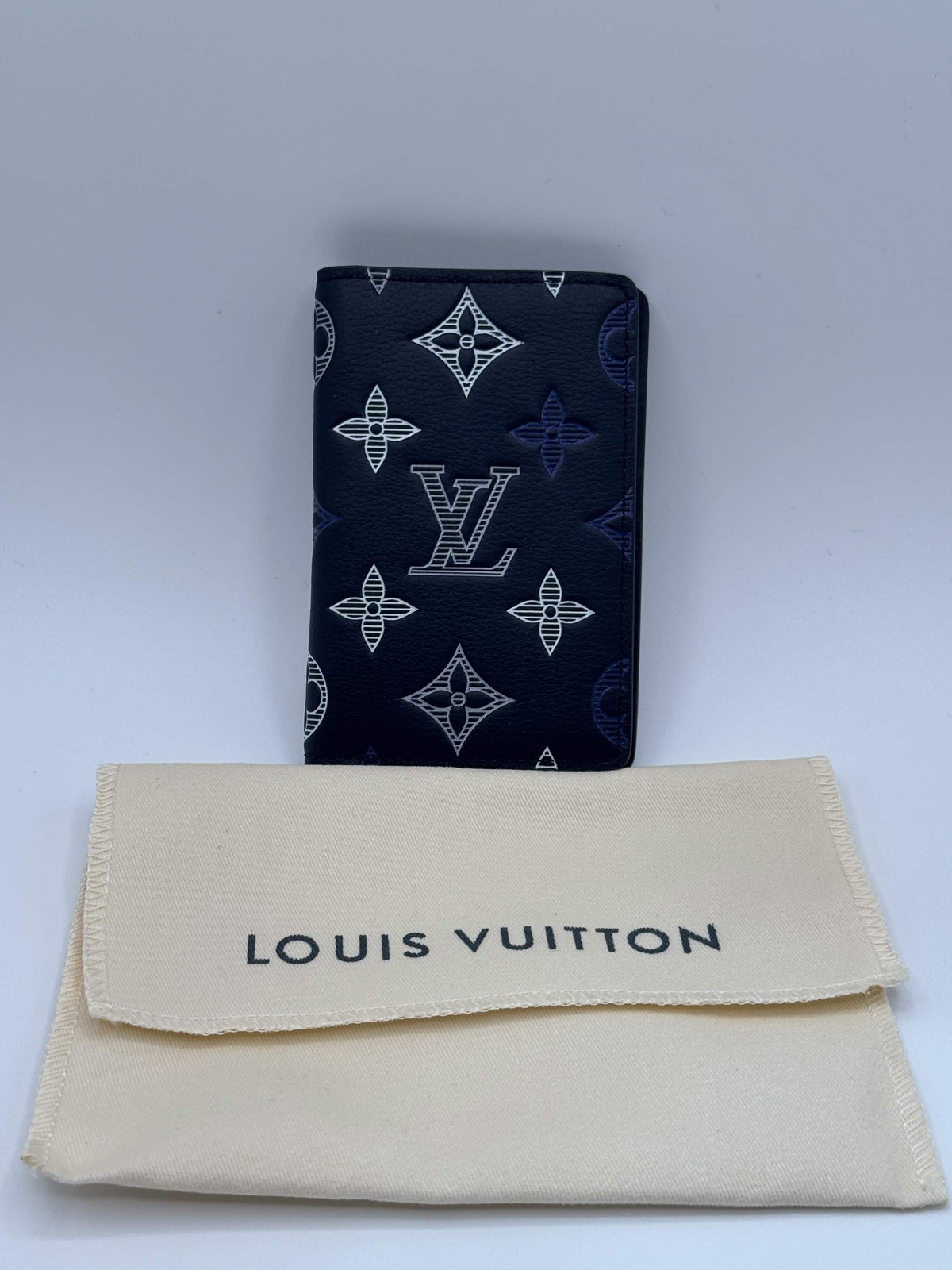 Louis Vuitton LV Pocket Organizer Wallet M29135 Navy Blue