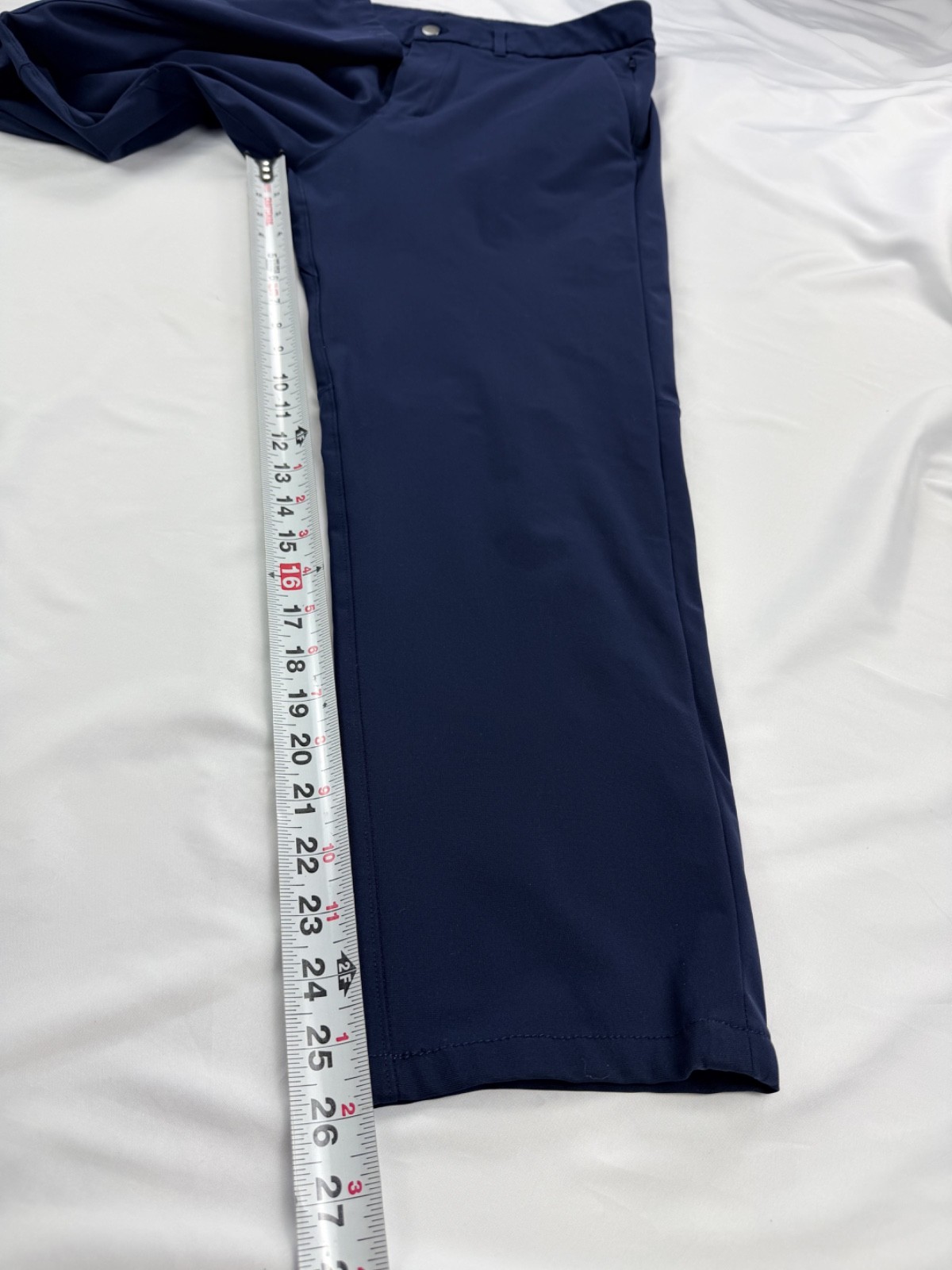 lululemon Commission Pant Slim 33 Navy Warpstreme Mens Pants Hemmed 26