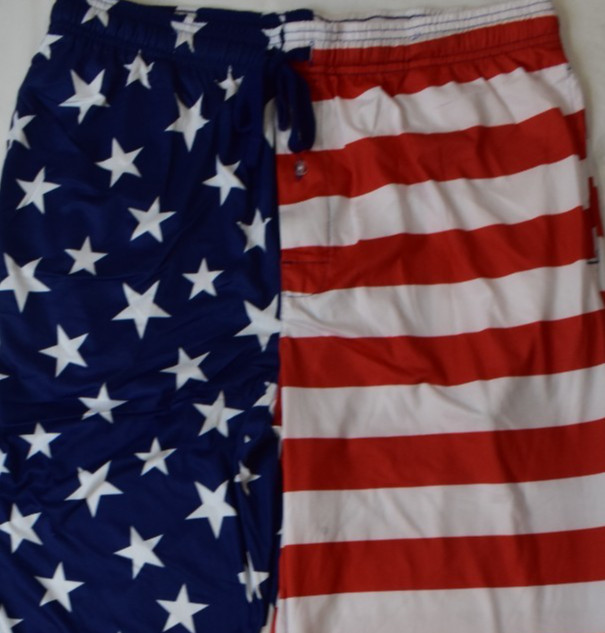 Bioworld Mens American Flag All Over Print Patriotic Sleep Pajama Pants New L