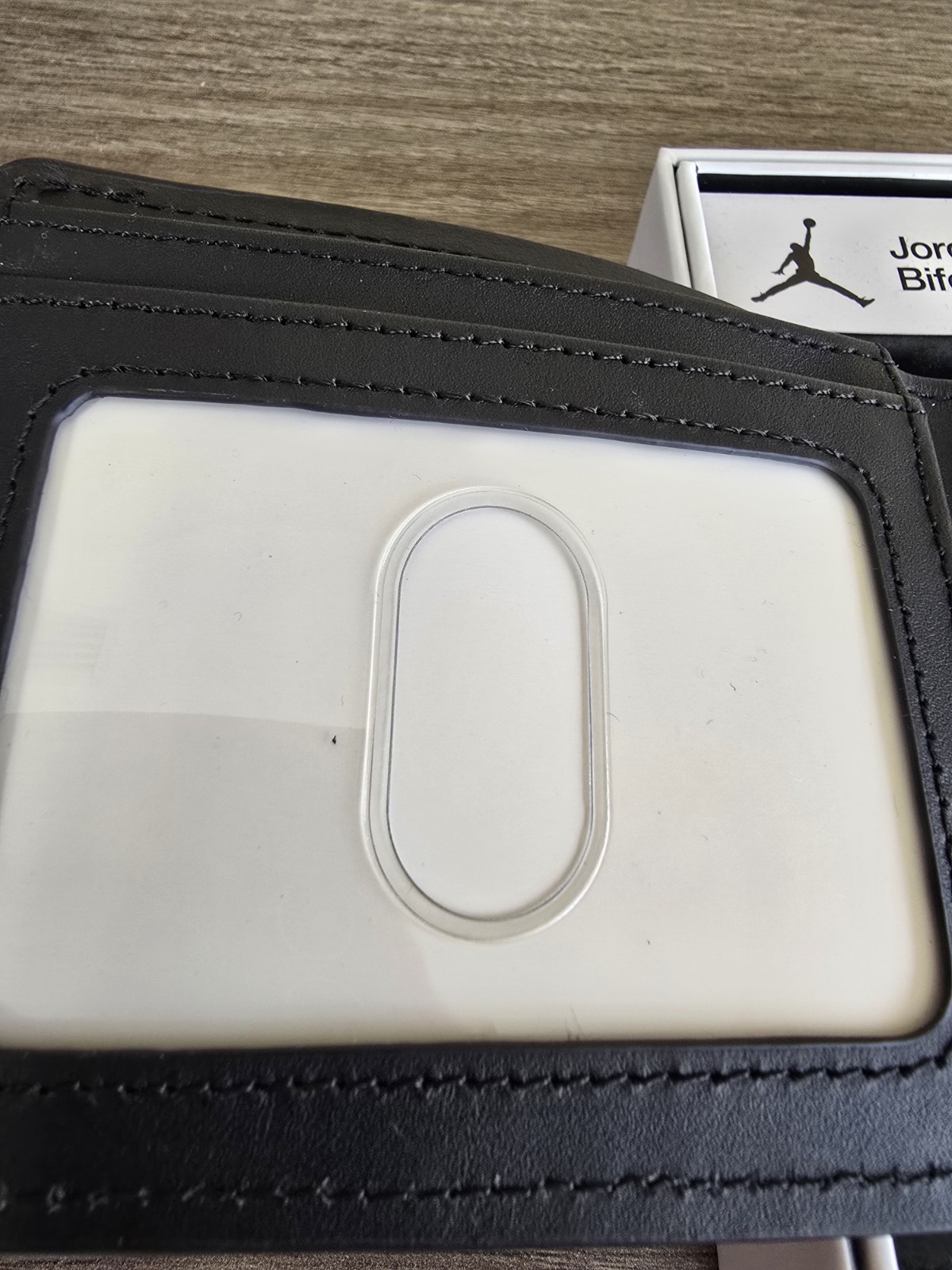 $65…Jordan Bifold Wallet Black with Gold Jumpman.