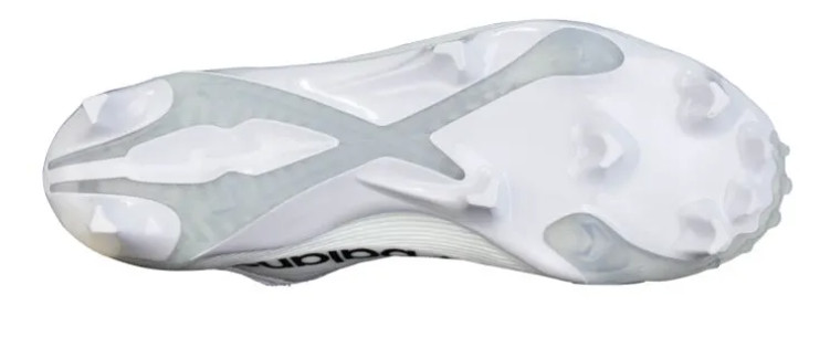 New Balance BurnX4 Low LX Men’s Lacrosse Cleat-White/Gray Many Sizes Available