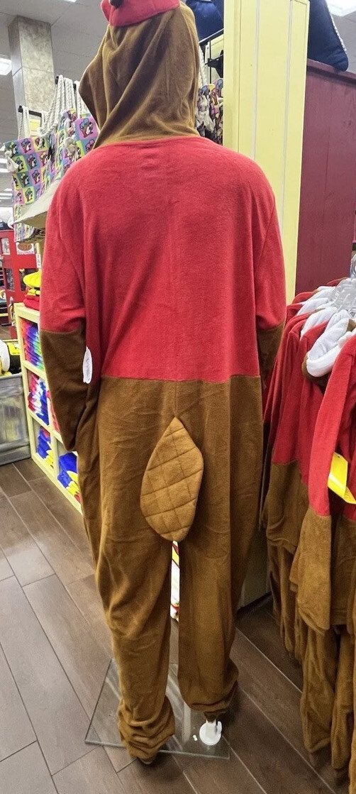 Buc-ee’s Beaver Mascot Buc Union Body Suit Costume Pajamas Youth XS / S NWT