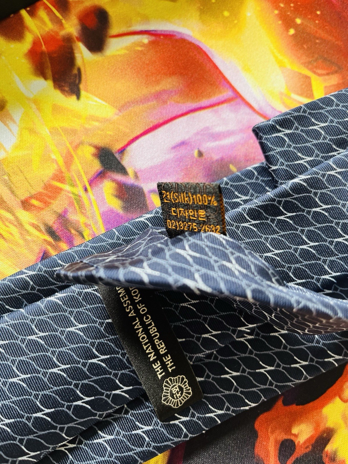 The National Assembly Of The Republic Of Korea Silk Blue Tie in The Box NM