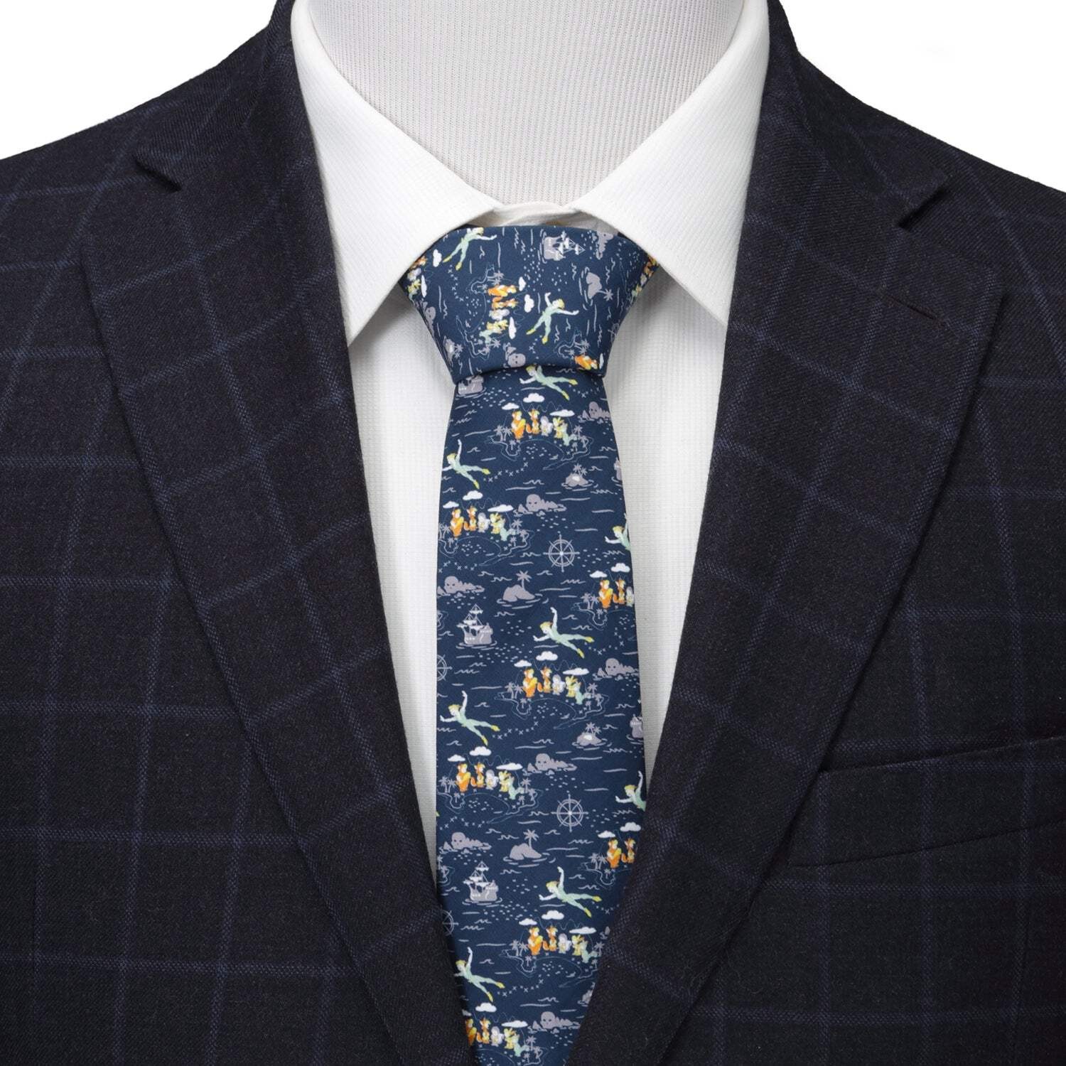 👔 Disney Peter Pan Flying Blue Men’s Tie