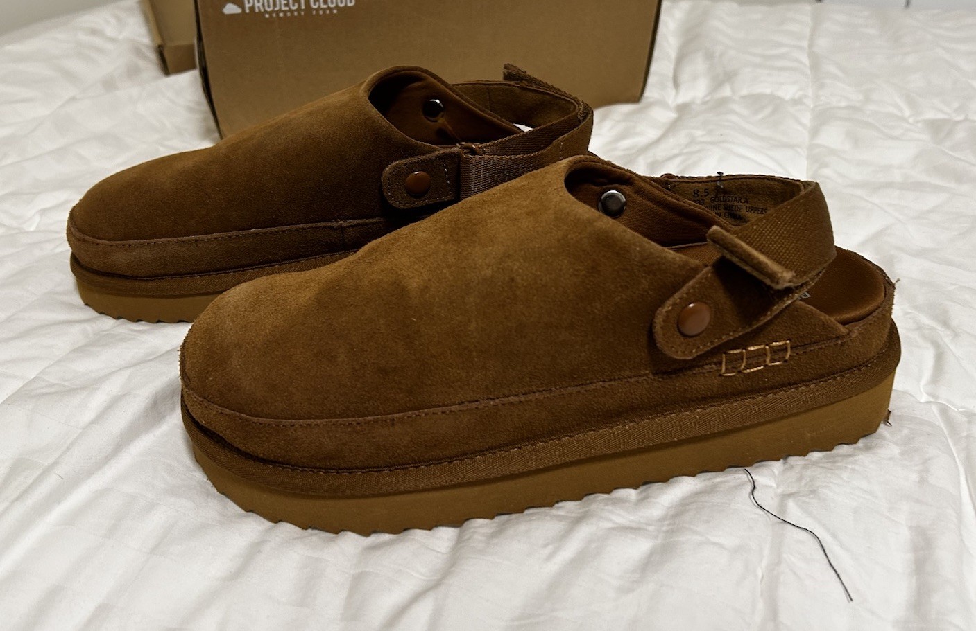 Project Cloud Memory Foam Women’s Slip Ons Goldstar.A Chestnut Size 8.5