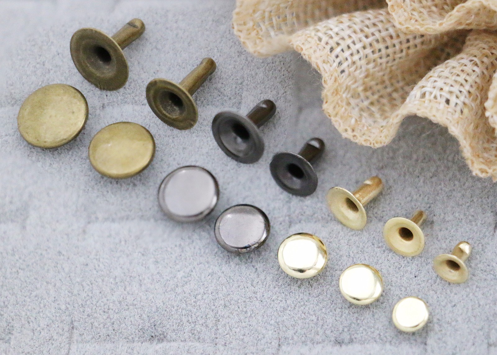 Rivets, Round,Single-Sided ,capped, tubular steel CHOOSE SIZE,COLOR & QUANTITIES
