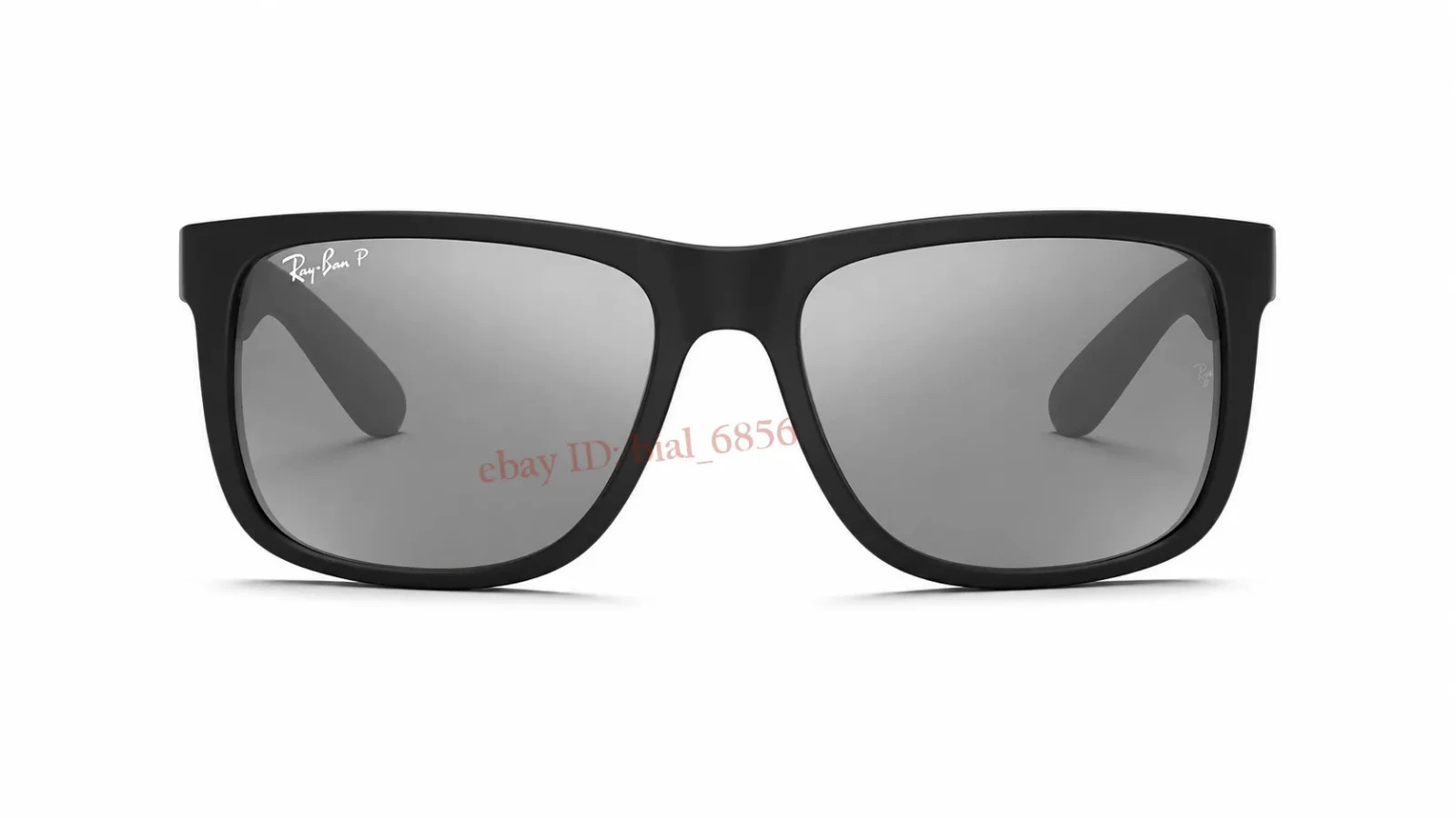 Ray-Ban RB4165 Justin Polarized Sunglasses 54mm Grey Mirror Silver Lens UV New