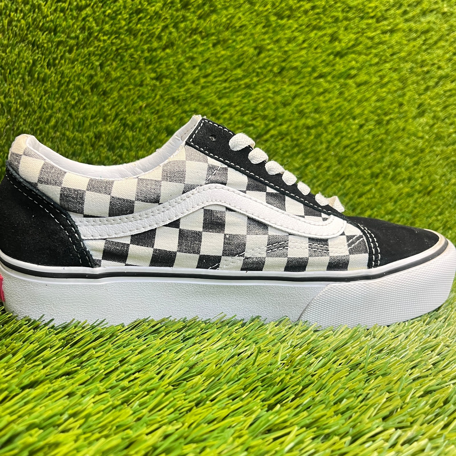 Vans Old Skool Platform Womens Size 9 Mens 7.5 Black Gum Athletic Shoes Sneakers