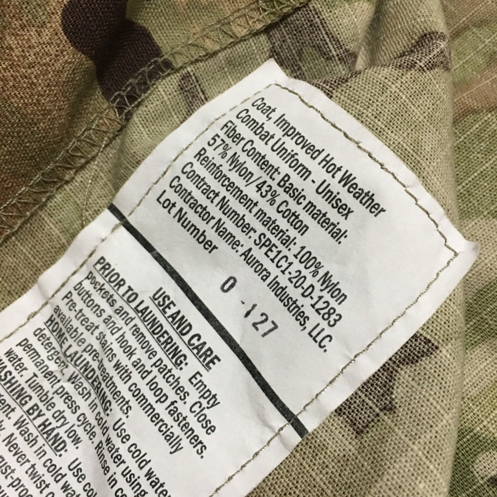 Coat Improved Hot Weather Combat Uniform IHWCU ACU OC Medium Regular Camo NWT