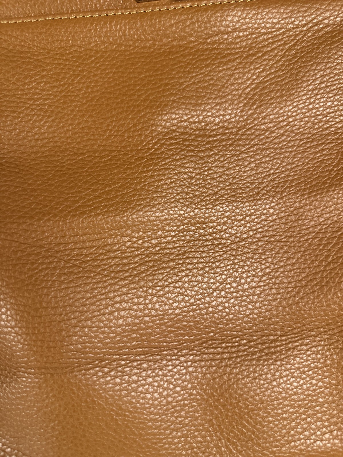 Italian Leather Handbag Carmel Pebbled Leather Top Handle Satchel Purse