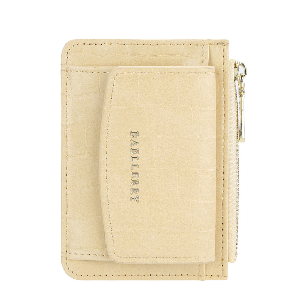 Fashion Marbling Leather Small Clutch Wallet Zipper Pocket Card Holder with Hasp