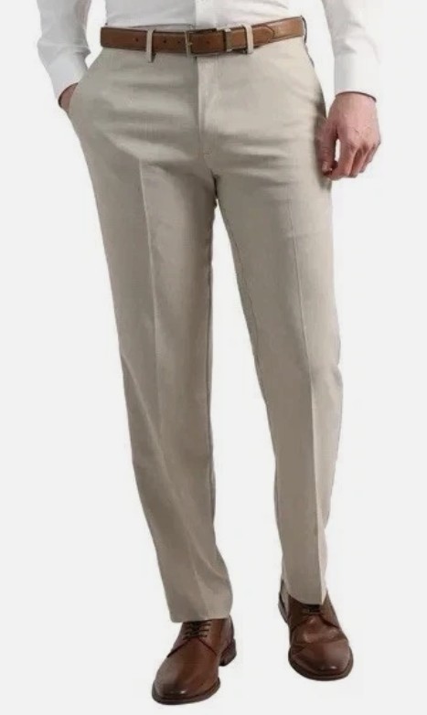 Kenneth Cole Men’s Slim Fit Dress Pants Stretch Waist Comfort Blue,Tan ,Gray