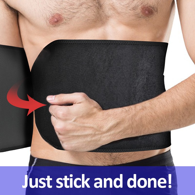 Waist Trimmer Belt Sweat Band Wrap Ab Stomach Weight Loss Fat Burner Slimming