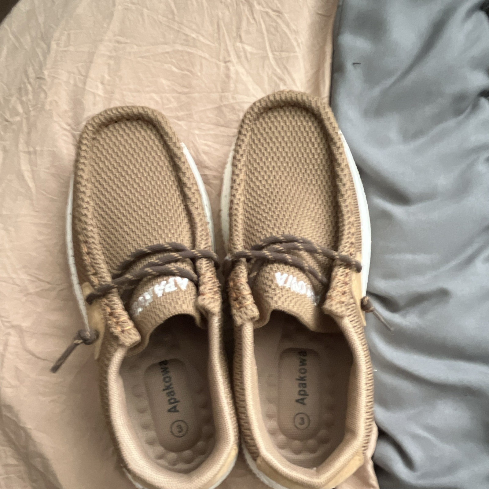 4 pairs kids shoes only been worn a couple times . Big kids size 3 ￼￼
