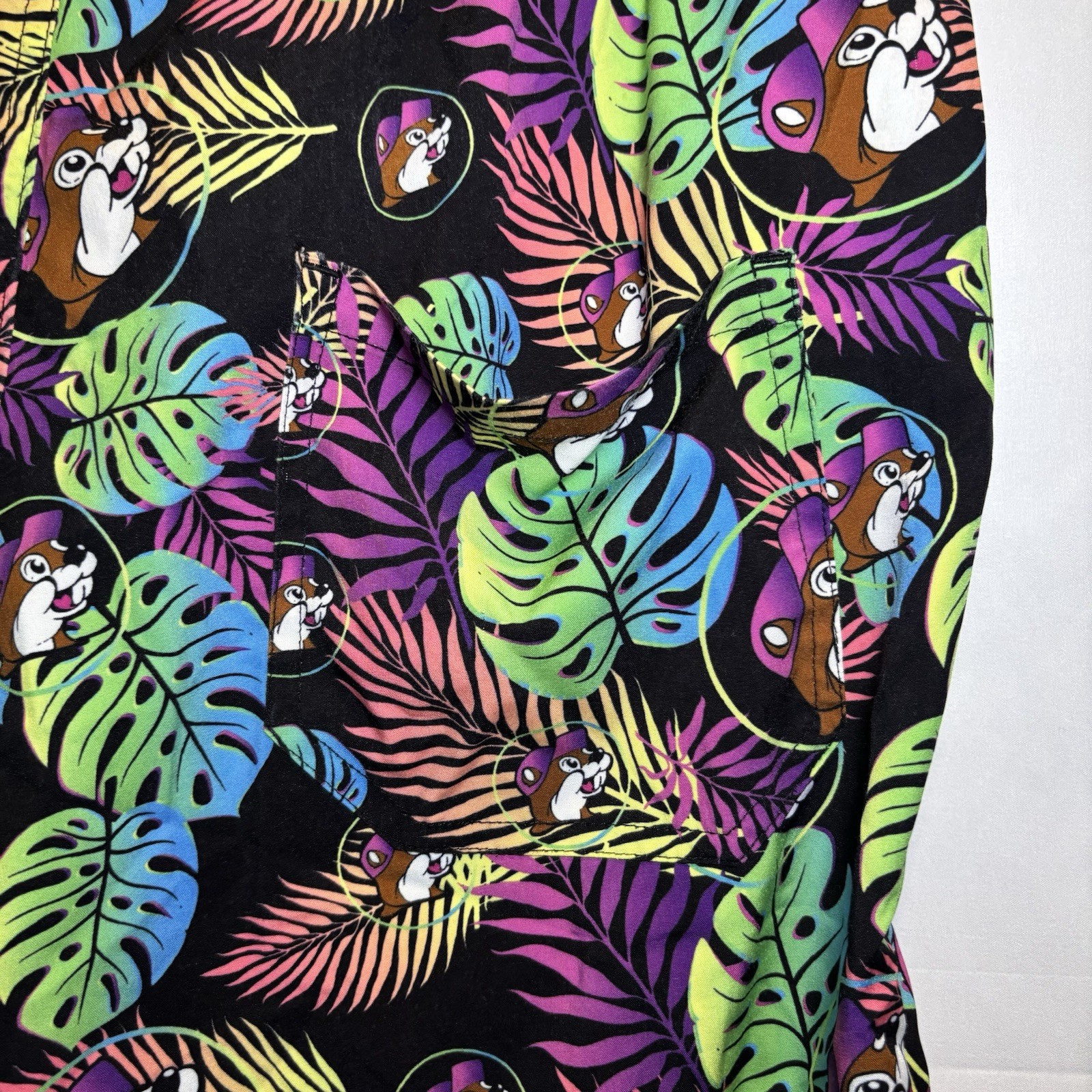 Bucees Buc-ee’s Swim Trunks Adult Mens Medium Tropical Beaver Lined Suit Med M