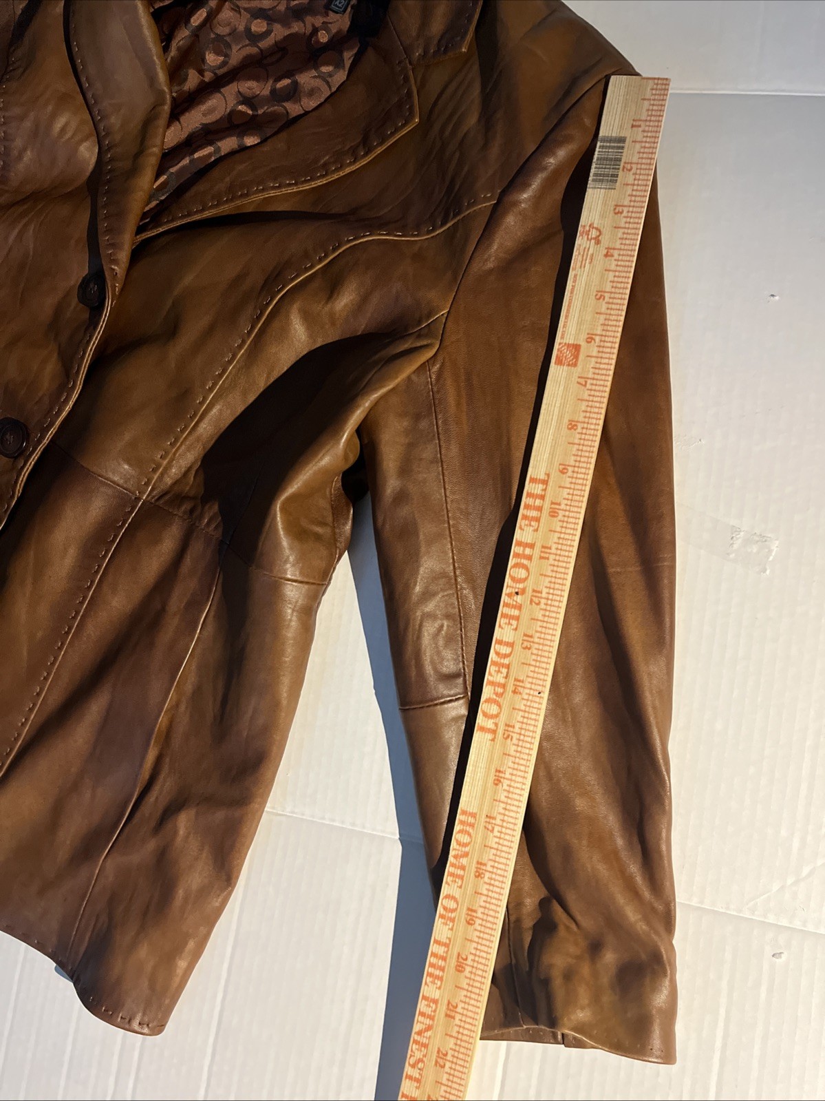 VTG Derimod Expo Jacket XS Color Camel 100% Leather EUC