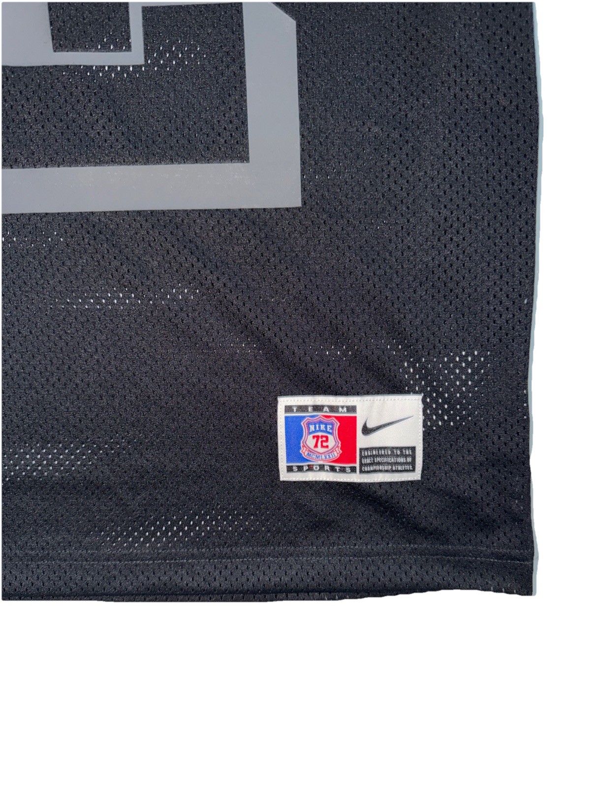 NWT Nike Next Up Football Gridiron Jersey 72 Swoosh Black Mens XL IH7492-010