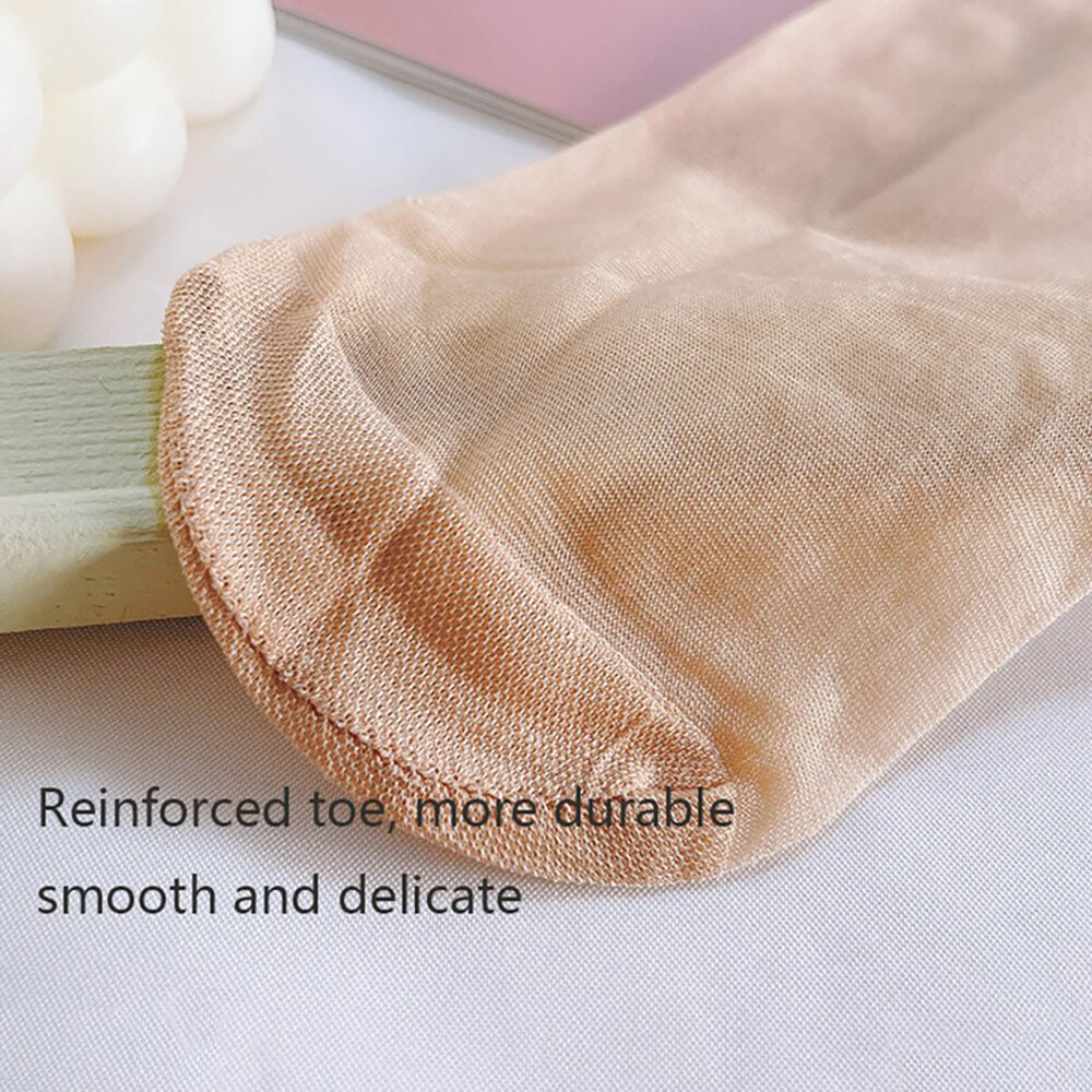 10/20 Pairs Women Ankle Stockings Nylon Elastic Short Sheer Silk Socks Hosiery