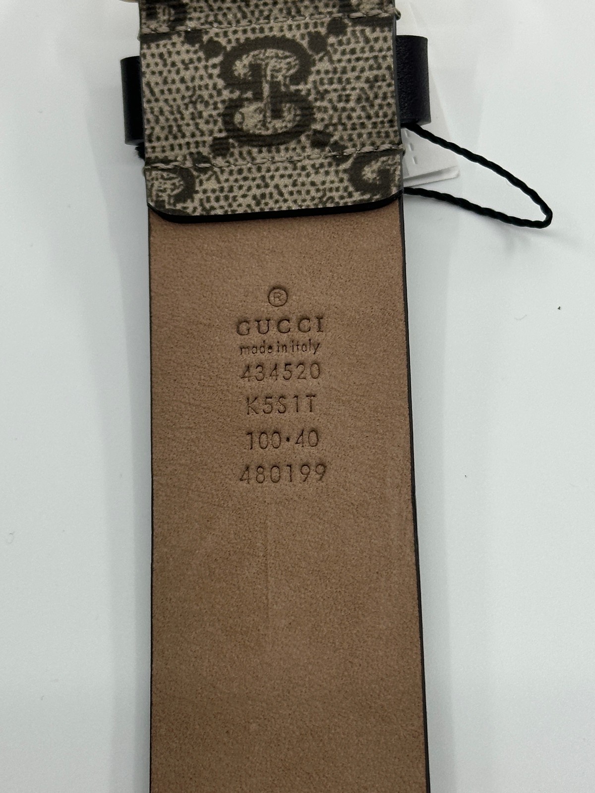 Tiger Brown MonoGucci Mens Belt