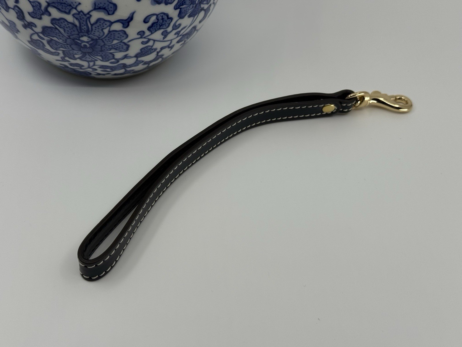 DOONEY & BOURKE Navy Leather Wrist-Wristlet Clutch Strap NWOT 8.5 inches