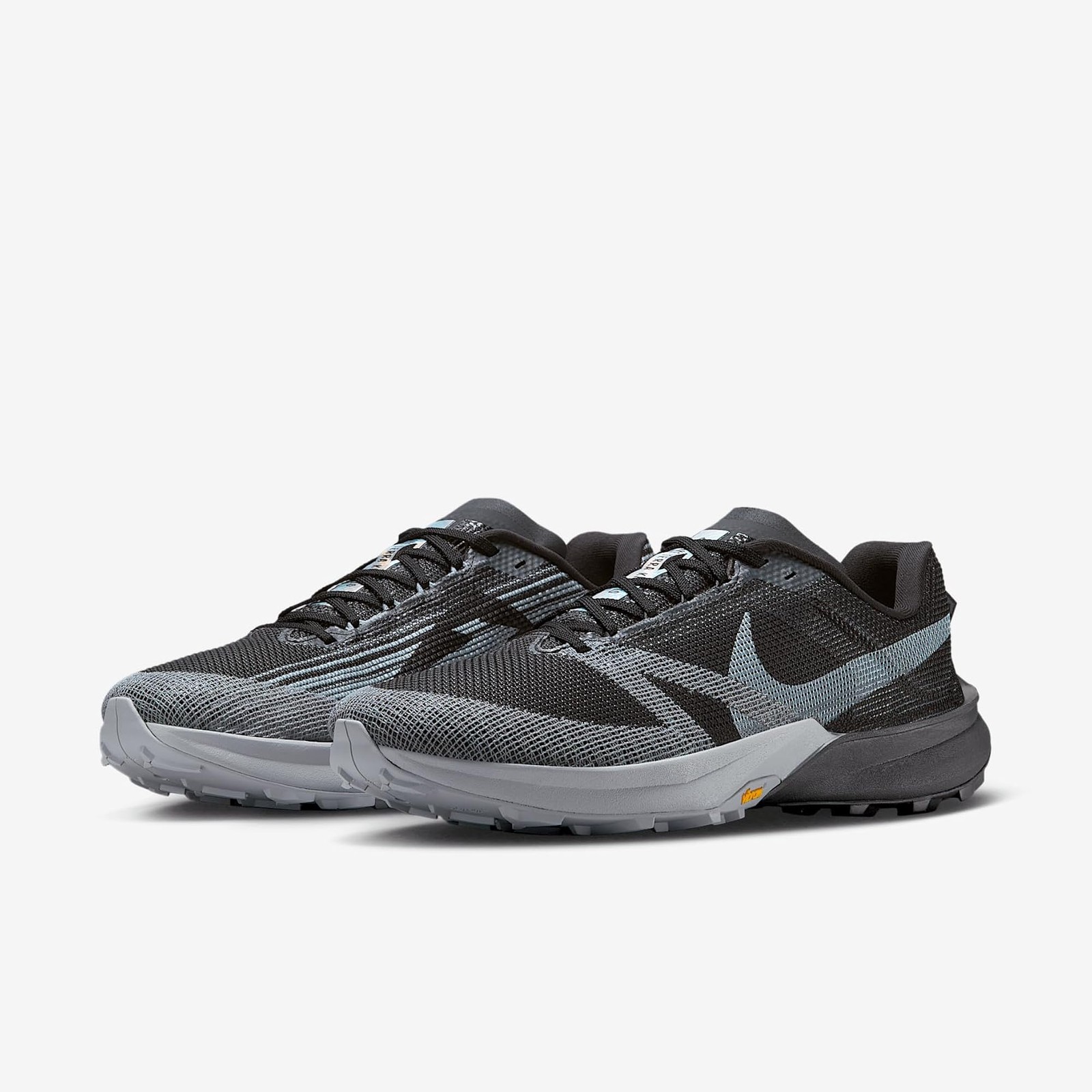 Nike Kiger 10 Men’s Trail Running Shoes (Black/White/Cool Grey/White) Size 11.5