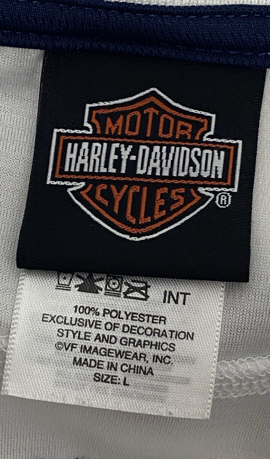Harley Davidson Men’s Short Sleeve Embroidered Logo Golf Polo Shirt Size Large